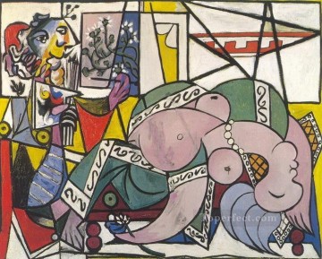 抽象的なヌード Painting - Latelier Deux personnages 1934 抽象的なヌード